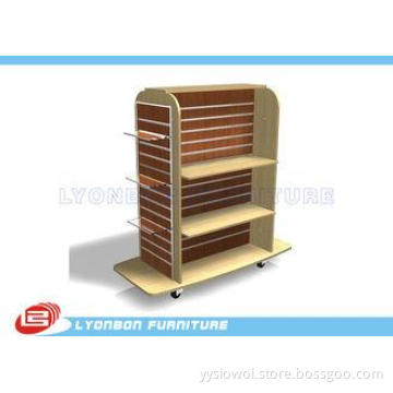 Mall Center Clothing Slatwall Display Stands MDF , retail G